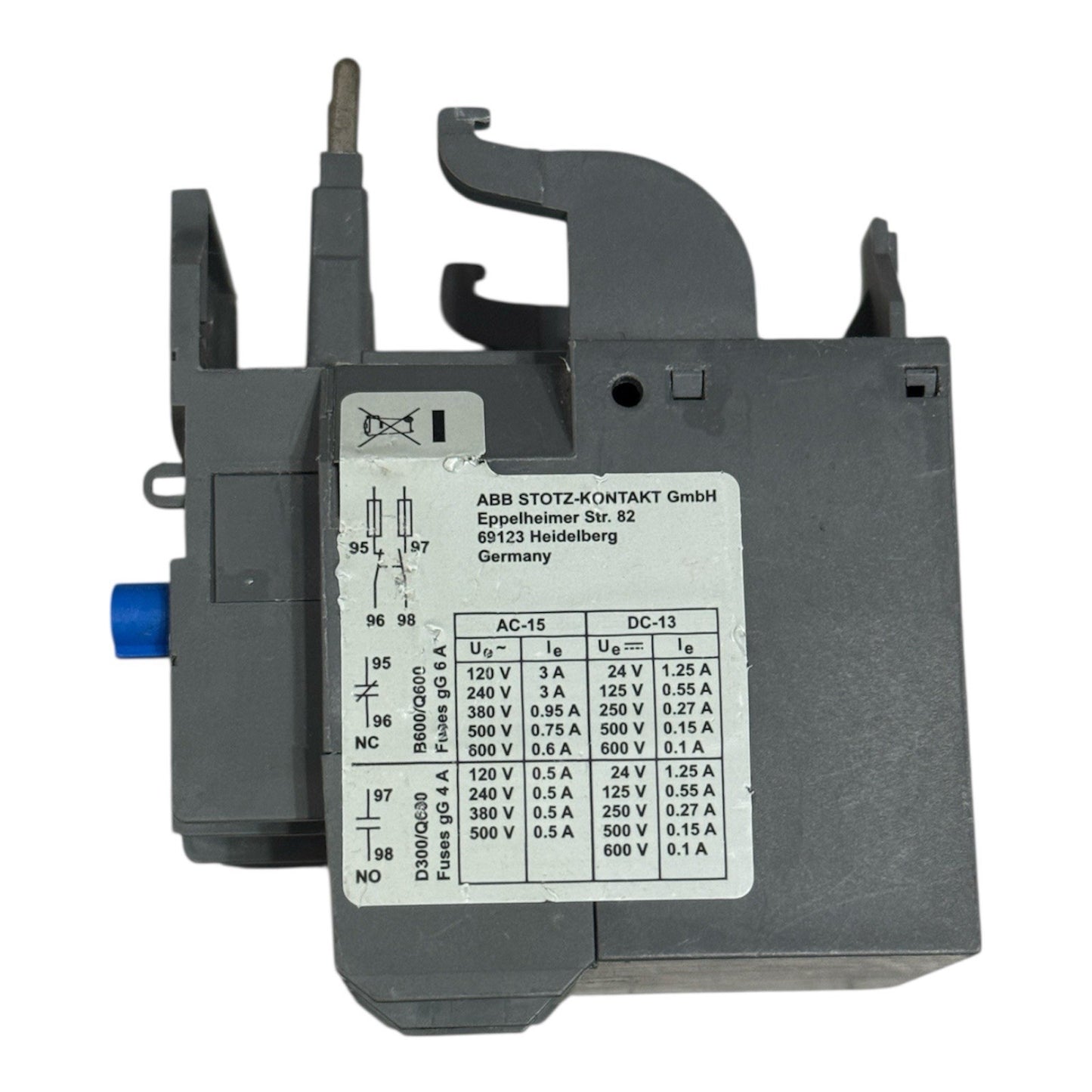 ABB TF42-4.2 Thermal Overload Relay 1SAZ721201R1035 3.1-4.2A Trip Class 10