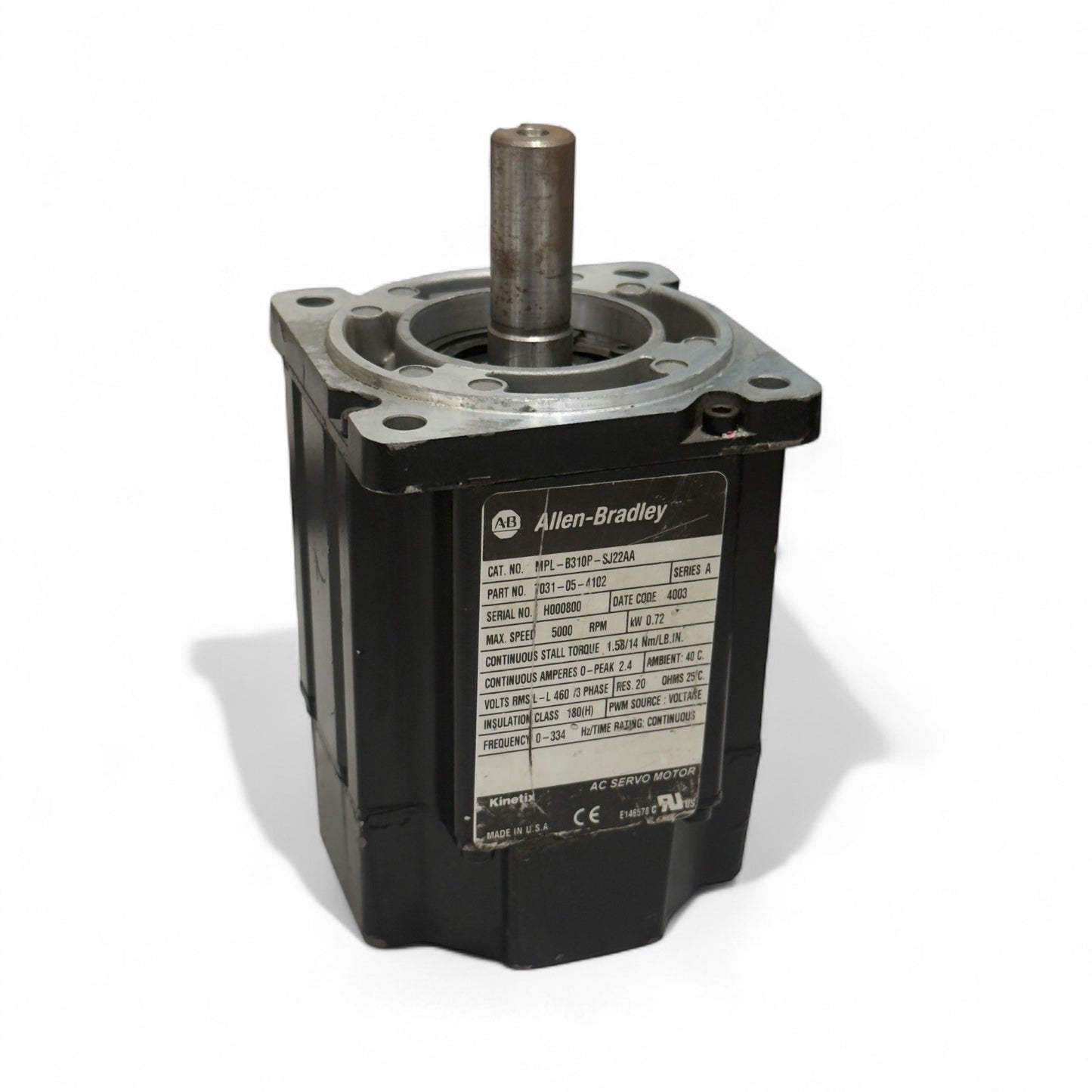 Allen-Bradley MPL-B310P-SJ22AA - 5000 RPM AC SERVO MOTOR - Made In U.S.A