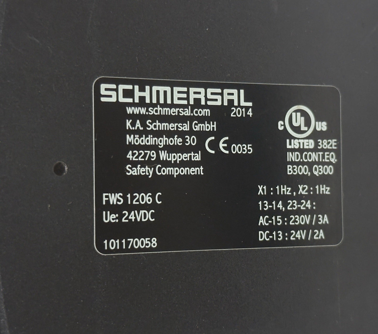 Schmersal FWS 1206 Safety Relay