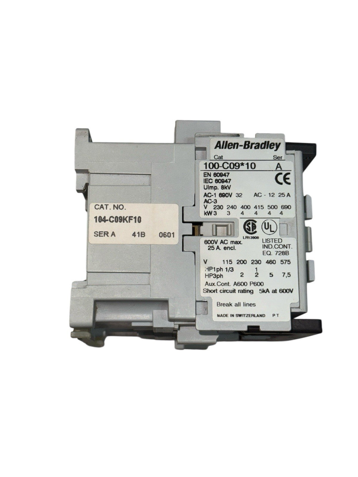 Allen-Bradiey REVERSING CONTACTOR 100-C09*10