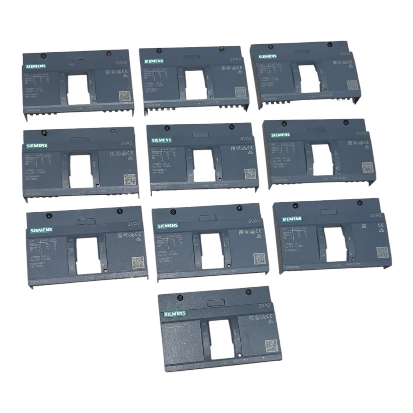 Siemens 3VA2 Molded Case Circuit Breaker Frames- 10 Pis Lot