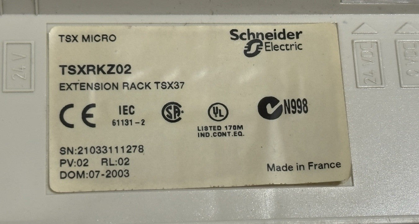 Schneider Electric TSX MICRO Extension Rack TSX37 TSXRKZ02