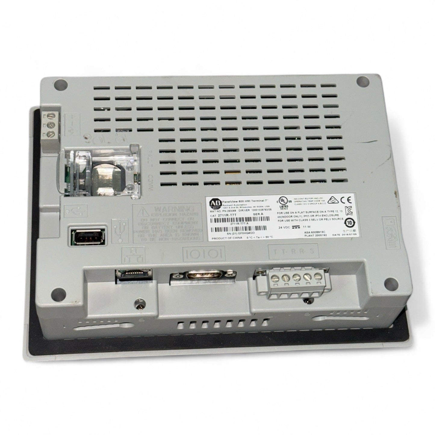 Allen-Bradley 2711R-T7T  PanelView 800 HMI Terminal 7 (New Without Box)