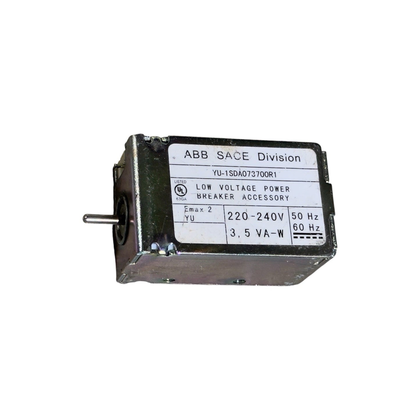 ABB SACE Division YU-1 SDA073700R1 LOW VOLTAGE POWER BREAKER ACCESSORY