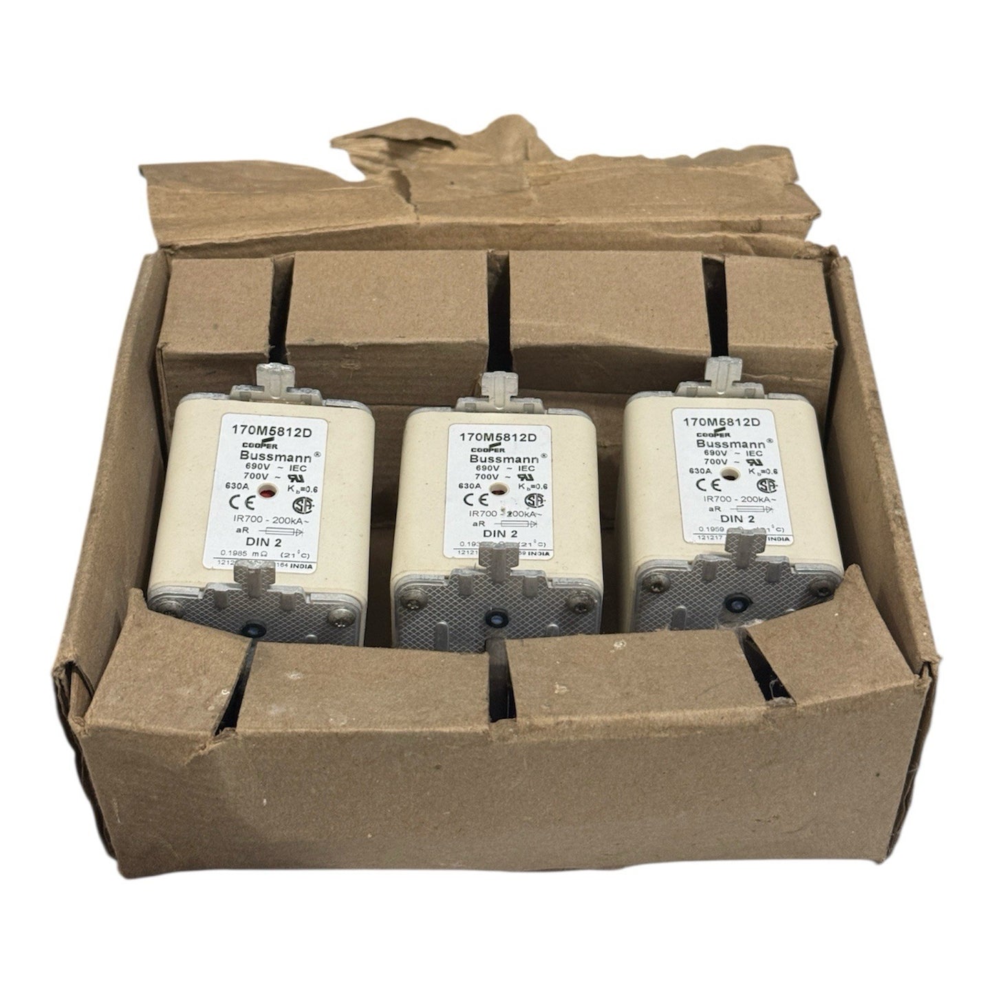 New Copper Bussmann Fuse 630a 170M5812D