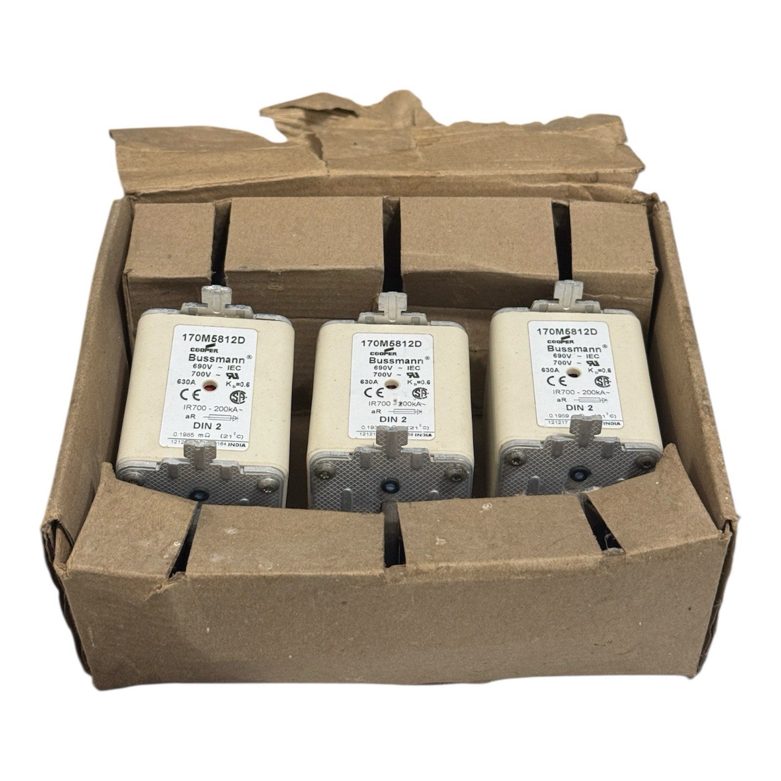 New Copper Bussmann Fuse 630a 170M5812D