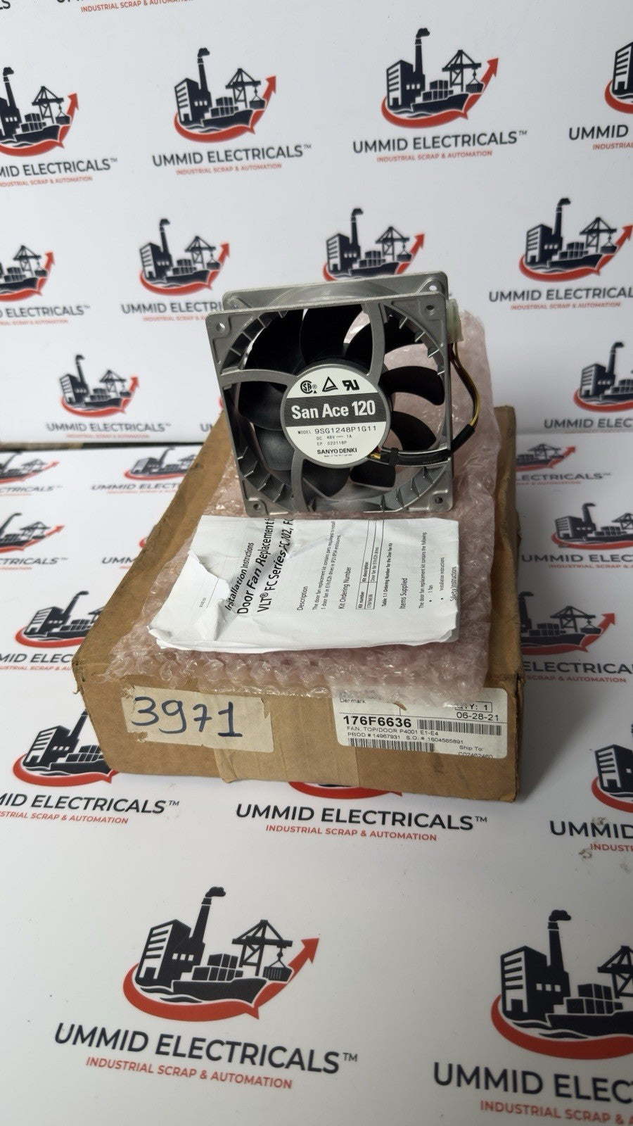 Danfoss 176F6636 FAN, TOP/DOOR P4001 E1-E4 - Made In Denmark 