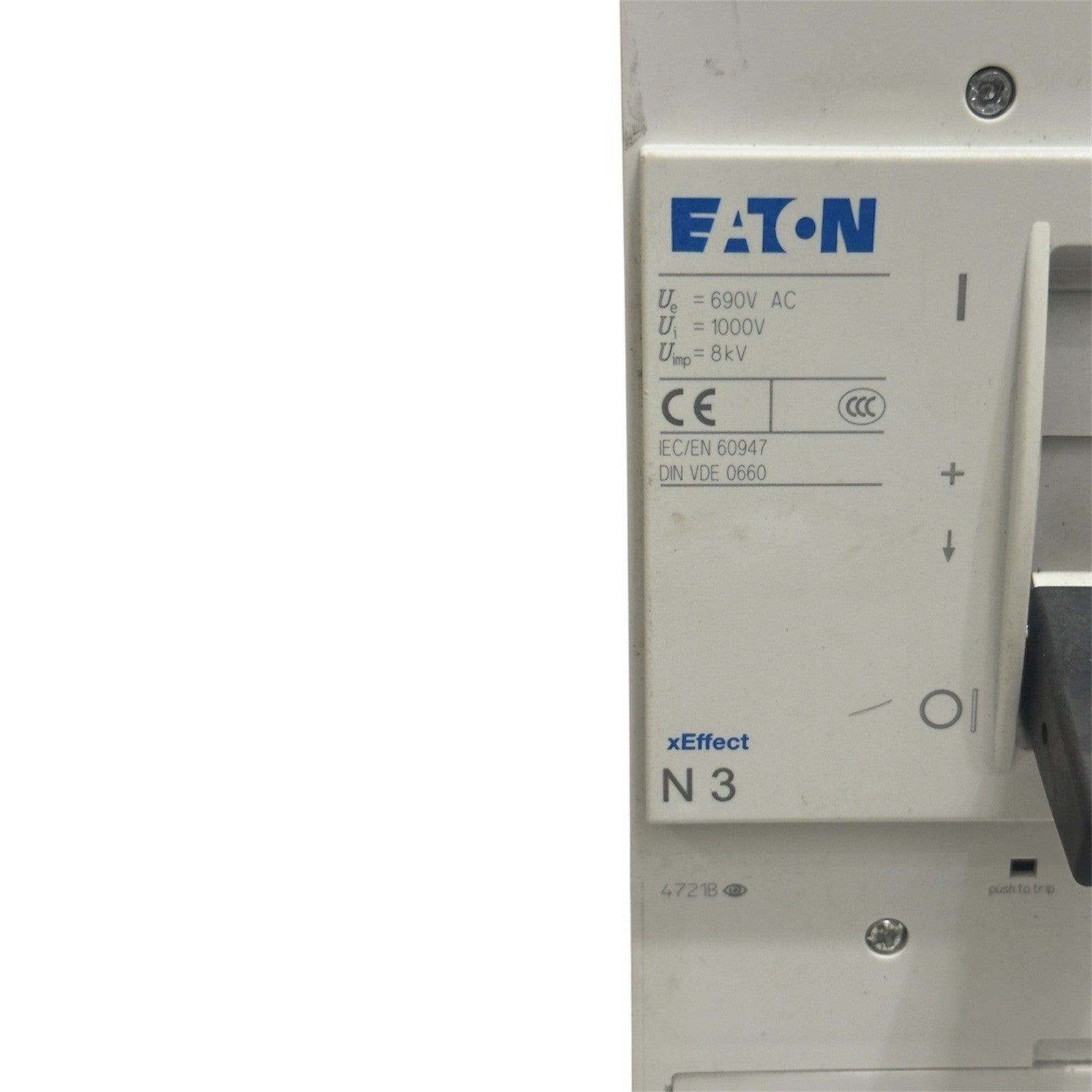 Eaton xEffect N3 Molded Case Circuit Breaker, 400A, 3-Pole- Made In Romania