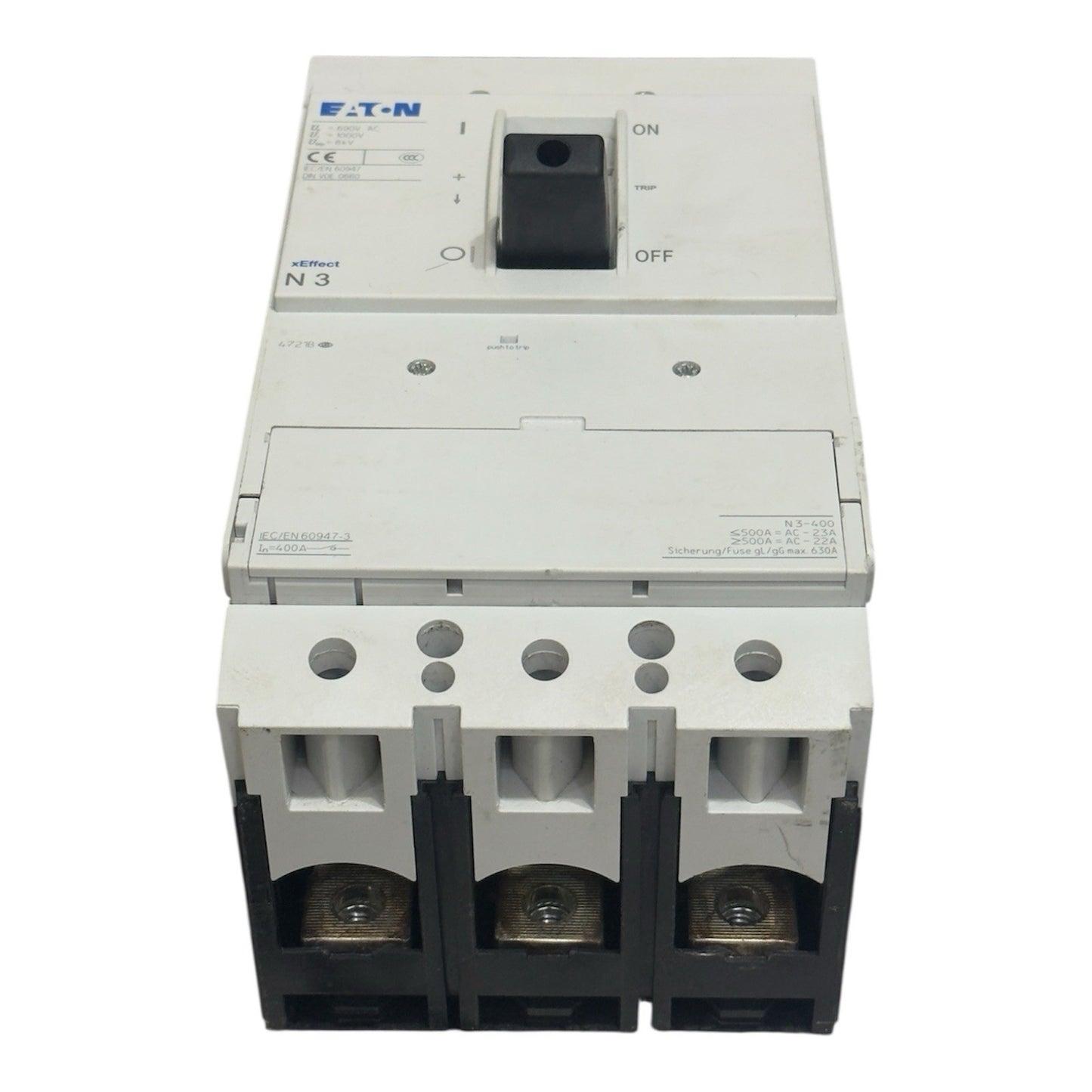 Eaton xEffect N3 Molded Case Circuit Breaker, 400A, 3-Pole- Made In Romania