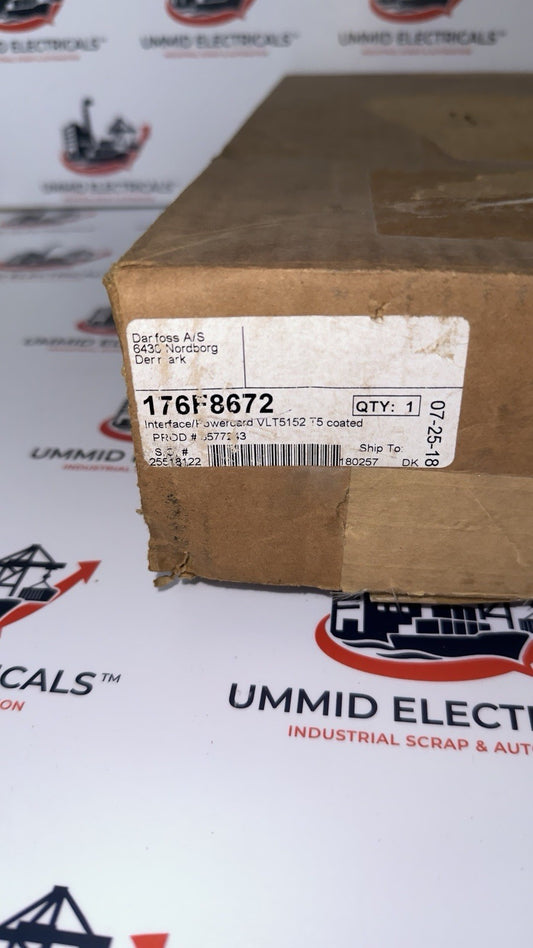 Danfoss 176F8672 Interface/Powercard VLT5152 T5 Coated - Made In Denmark 