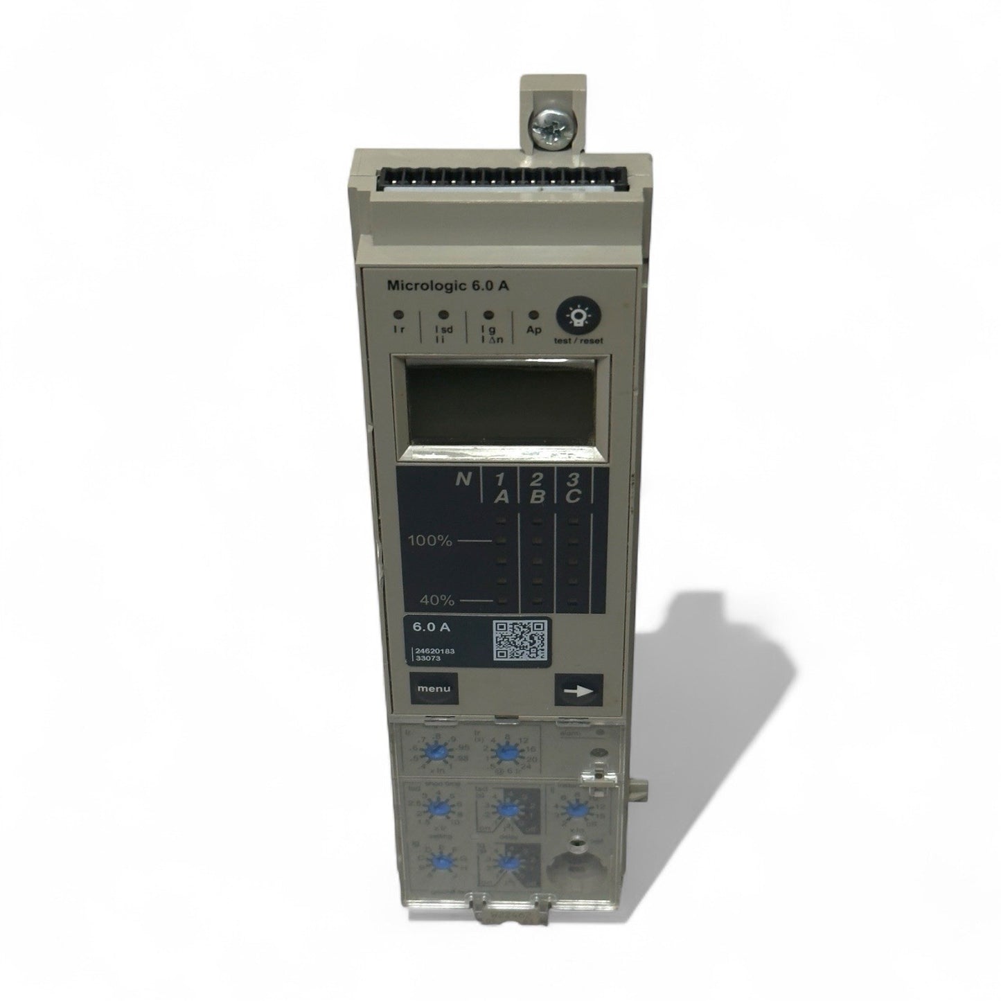 SCHNEIDER MICROLOGIC 6.0A 33073 DIGITAL CIRCUIT BREAKER TRIP RELAY WITH ALARM