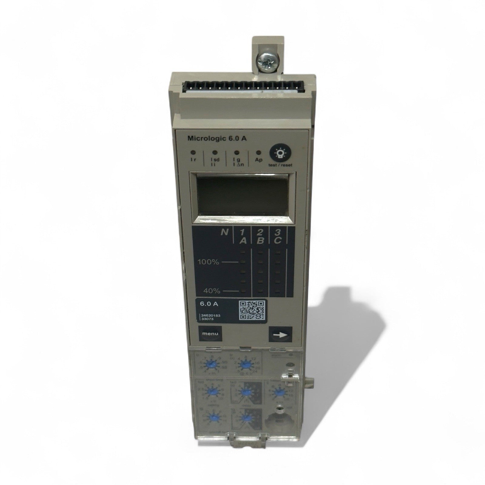 SCHNEIDER MICROLOGIC 6.0A 33073 DIGITAL CIRCUIT BREAKER TRIP RELAY WITH ALARM