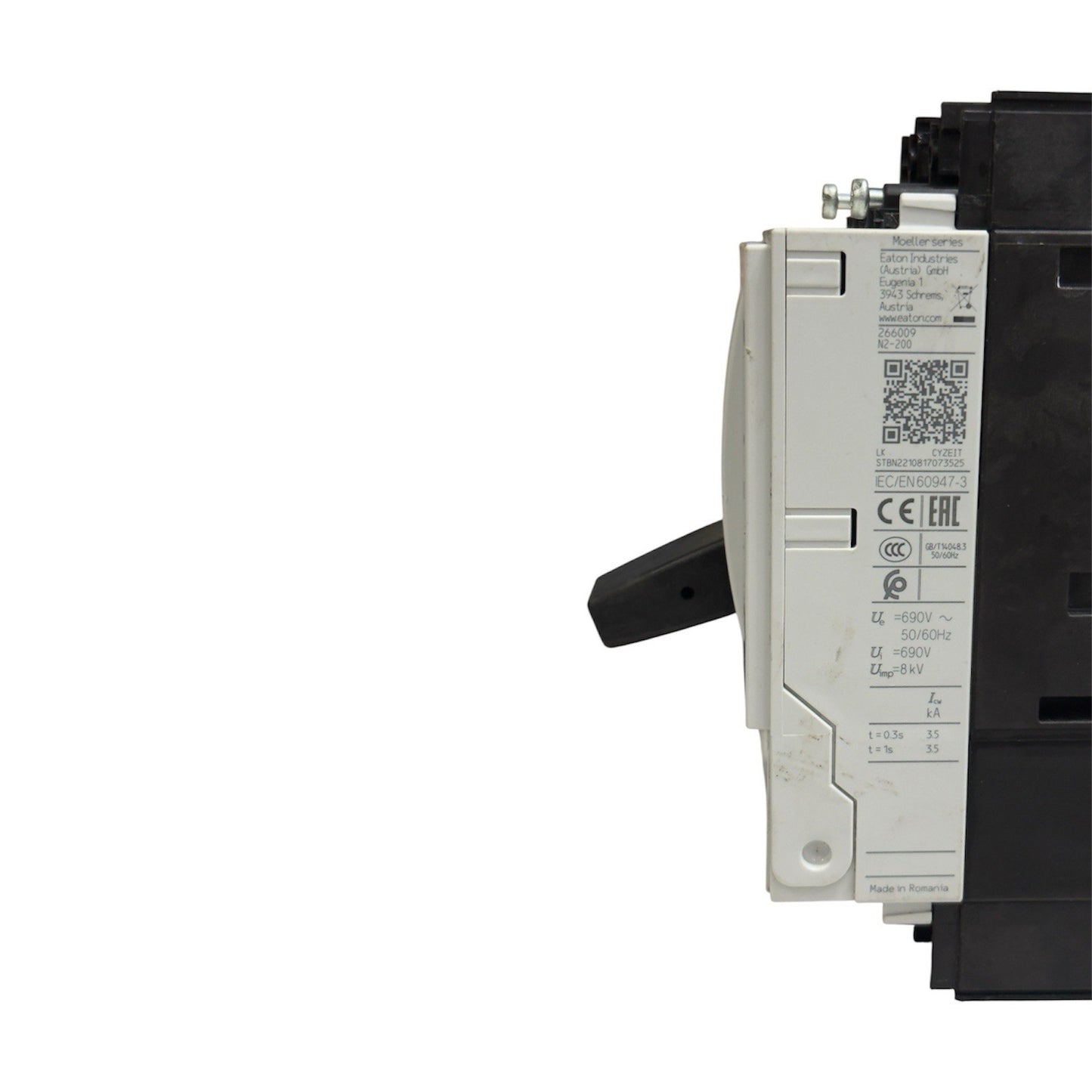 EATON xEffect N2 200a MCCB Switch- Made In Romania (Body Damage)