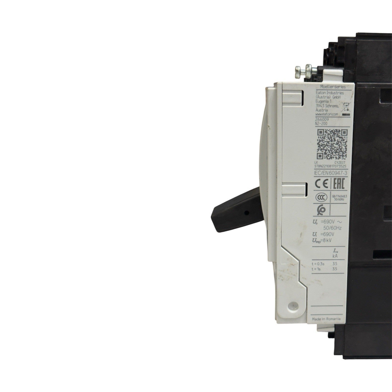 EATON xEffect N2 200a MCCB Switch- Made In Romania (Body Damage)