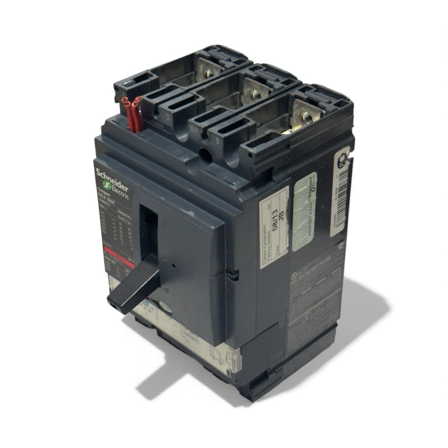 SCHNEIDER COMPACT NSX 100F CIRCUIT BREAKER 100 AMPS 3 POLE