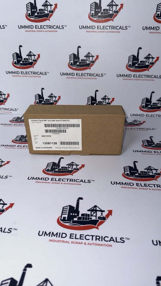 Danfoss 130B1128 Control Card MK1 w/o Safe Stop FC302/312 - Made In Denmark