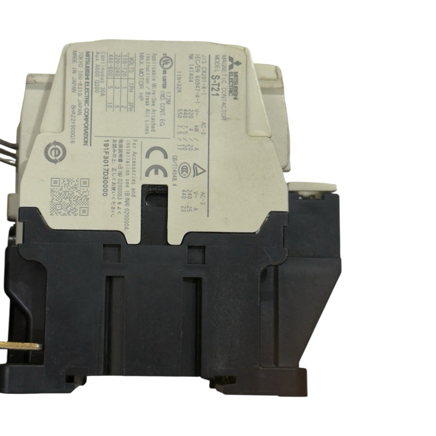 Mitsubishi S-T21 Contractor With Toshiba Overload Relay TYPE R-20
