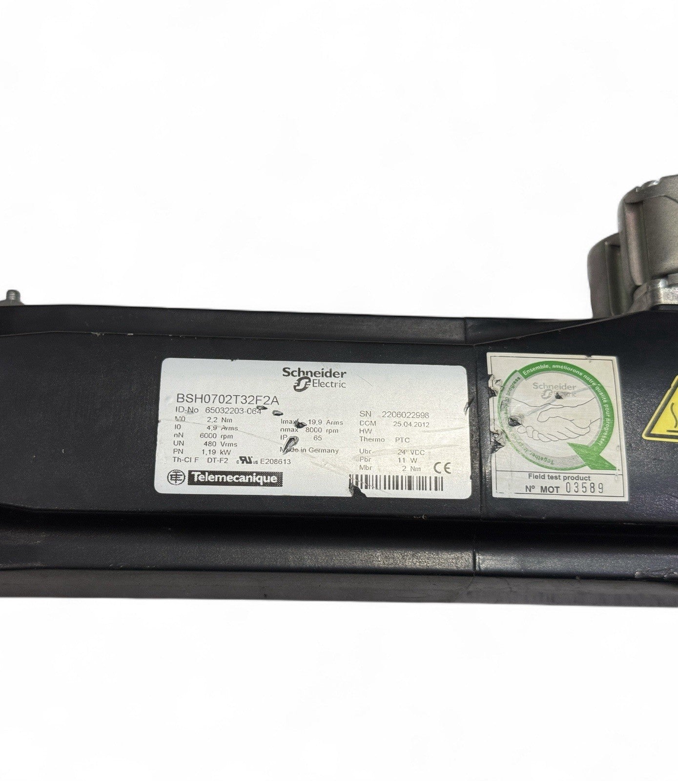 Schneider Electric BSH0702T32F2A Servo Motor - nN 6000 RPM- Made In Germany