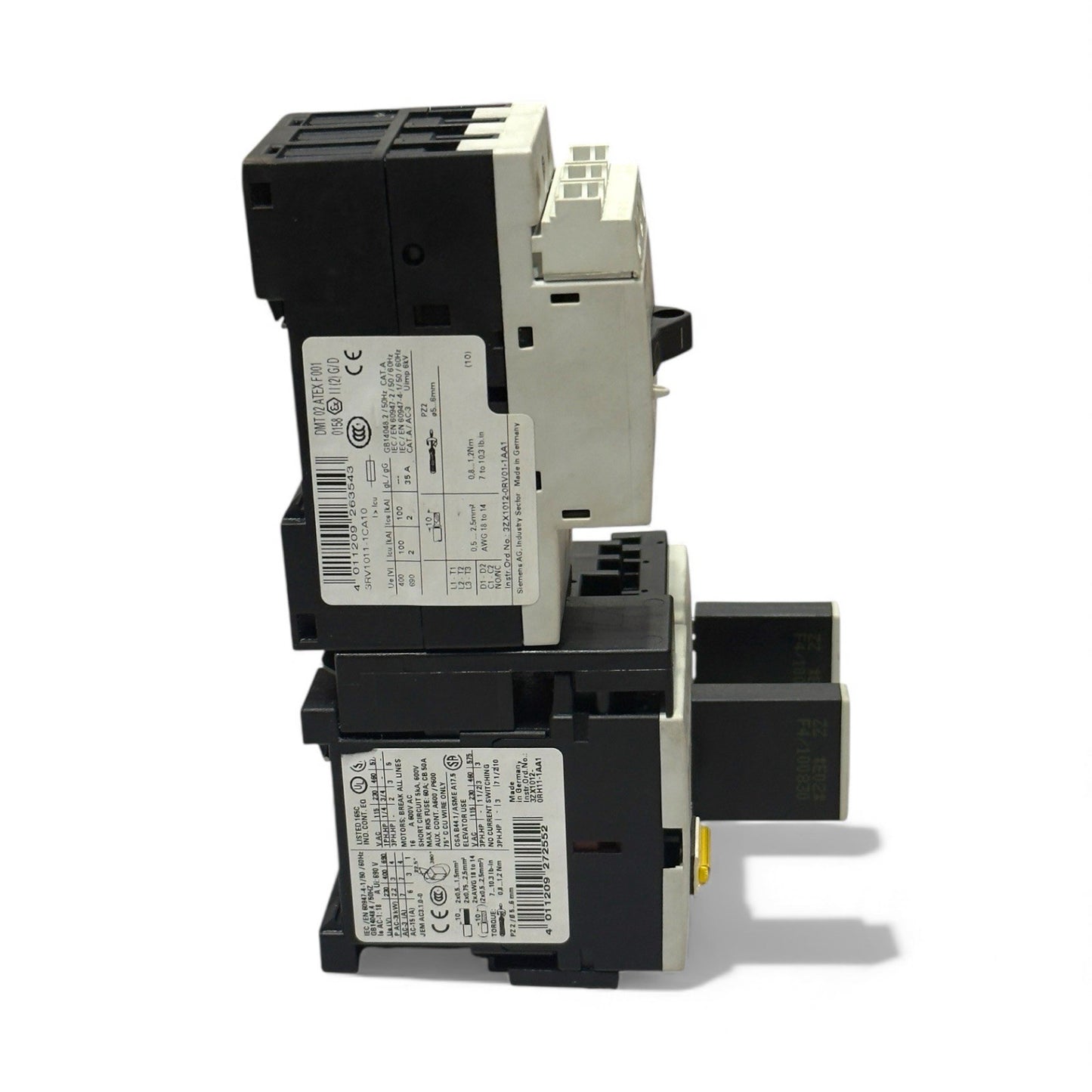 Siemens Sirius 3RV1011-1CA10 With 2 Pis 3RT1015-1BB42