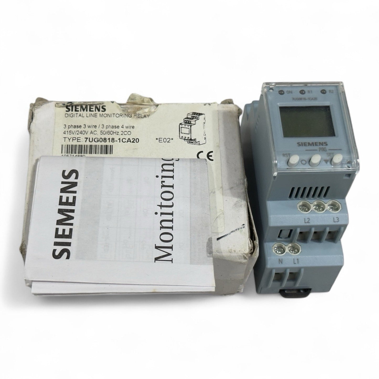 SIEMENS DIGITAL LINE MONITORING RELAY -7UG0818-1CA20
