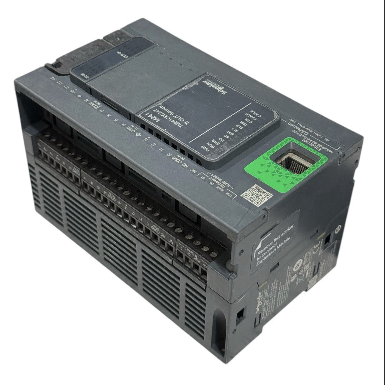 Schneider Electric Modicon TM241CEC24T PLC - 24 I/O, Ethernet, CANopen