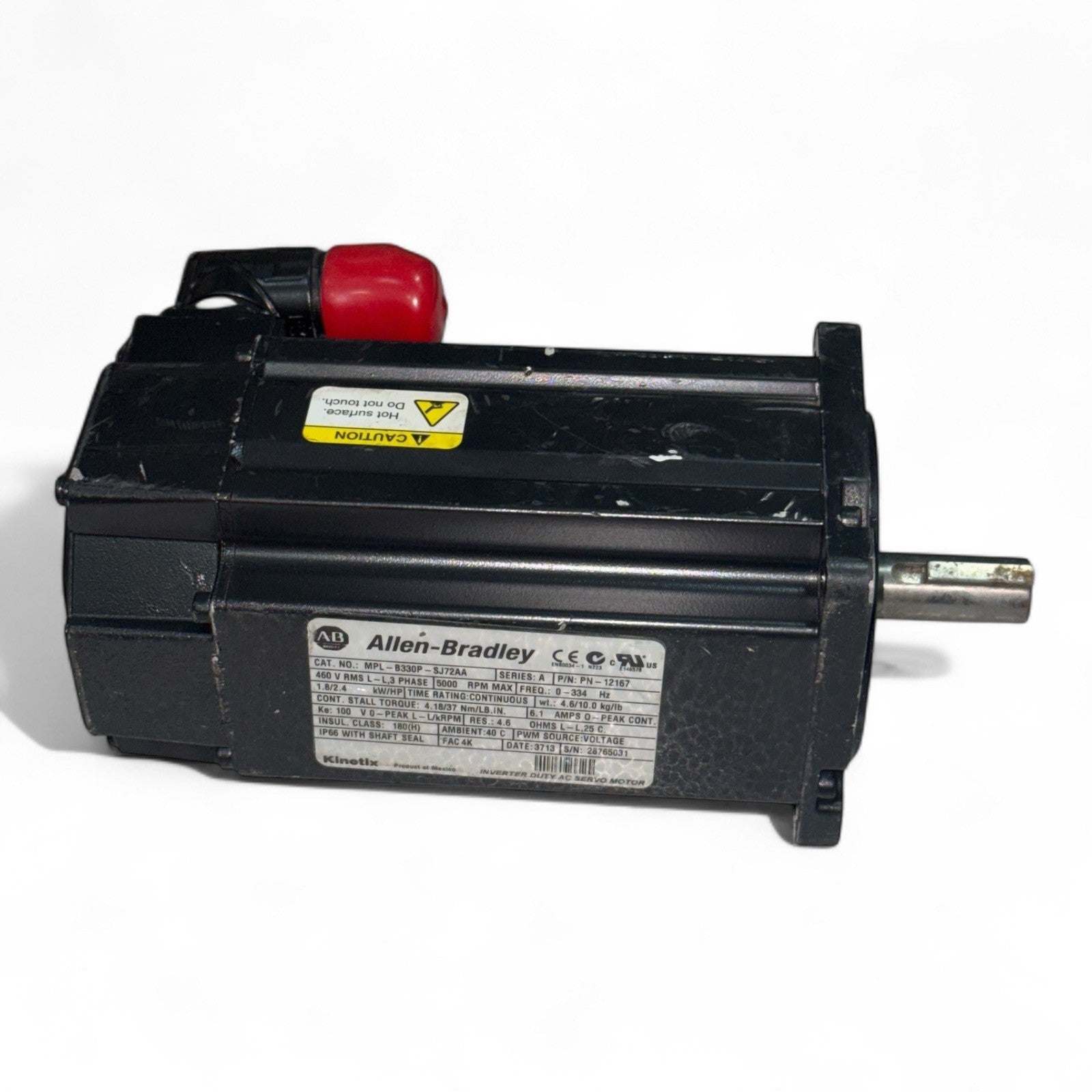 Allen-Bradley MPL-B330P-SJ72AA Kinetix Inverter Duty AC Servo Motor- Without Box