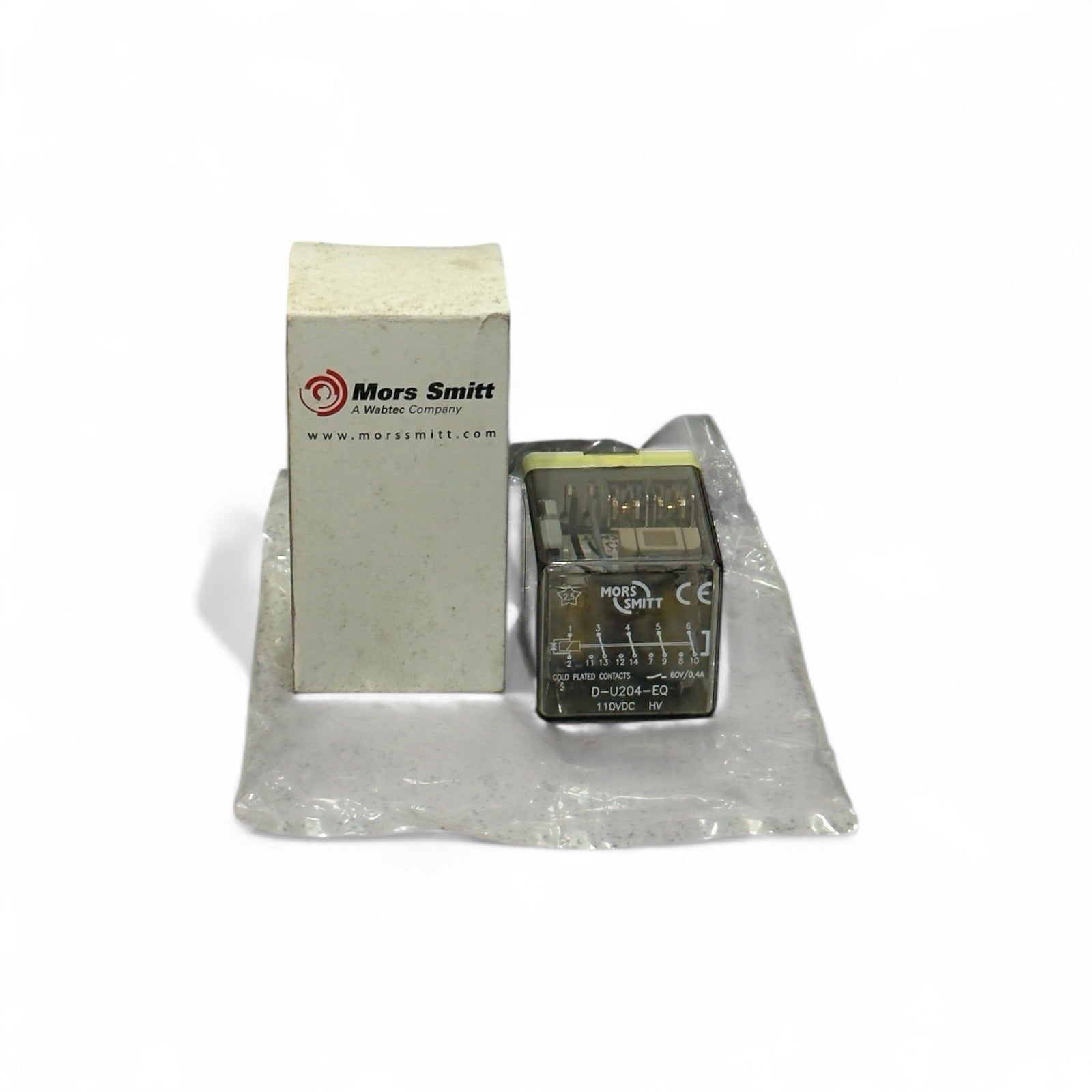 MORS SMITT D-U204-QL 110VDC Electromagnetic Relay - 10 Pis Lot