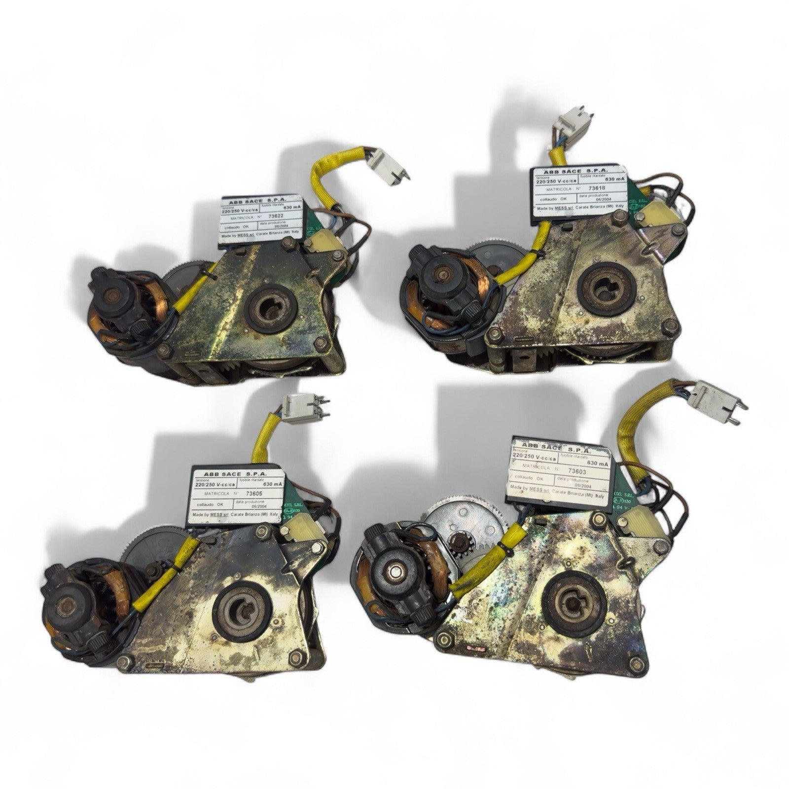 ABB SACE ACB 220-250V Motor For Operating Mechanism Matricola 73603-D (4Pis Lot)