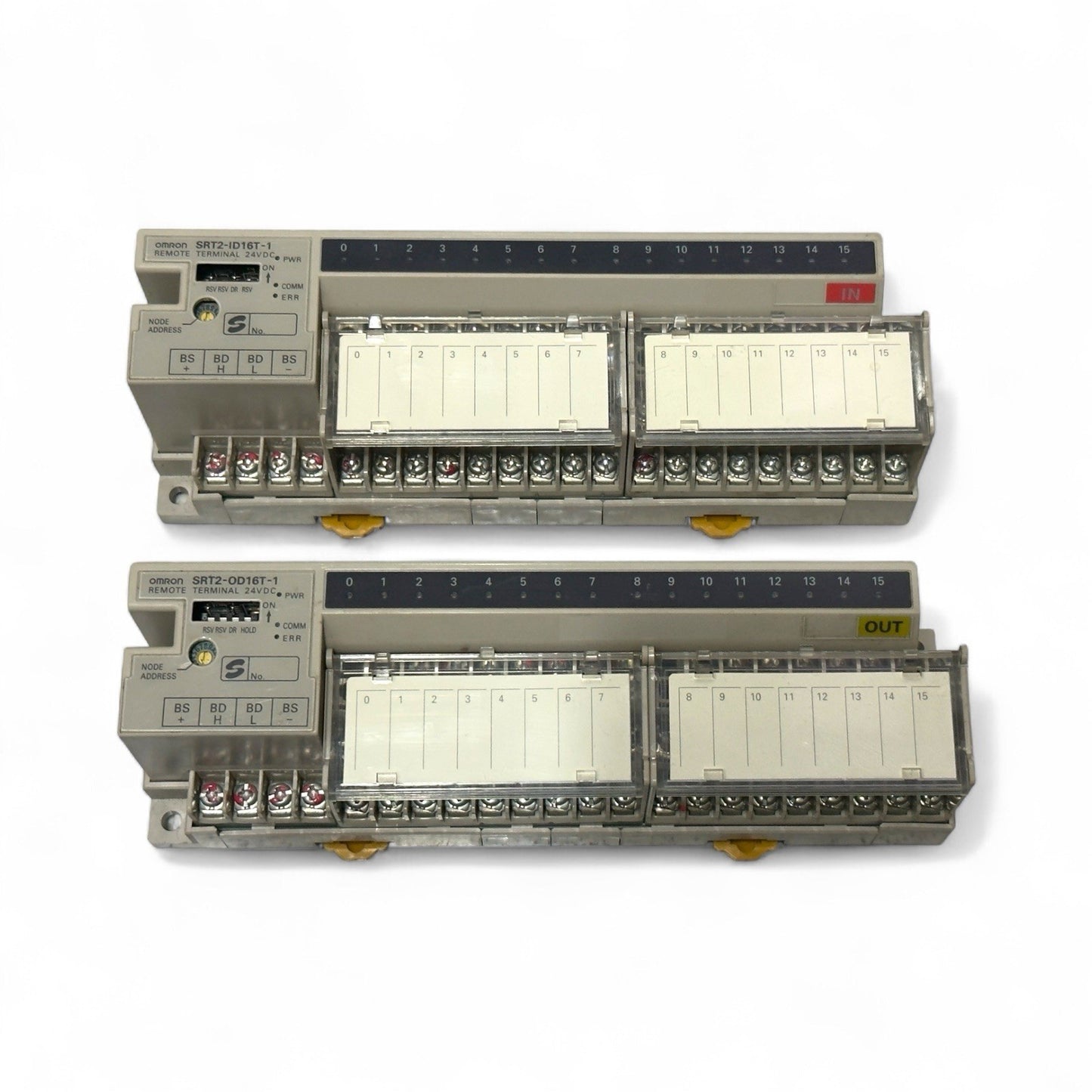 Omron IN SRT2-ID16T-1 & OUT SRT2-OD16T-1 Remort Terminal