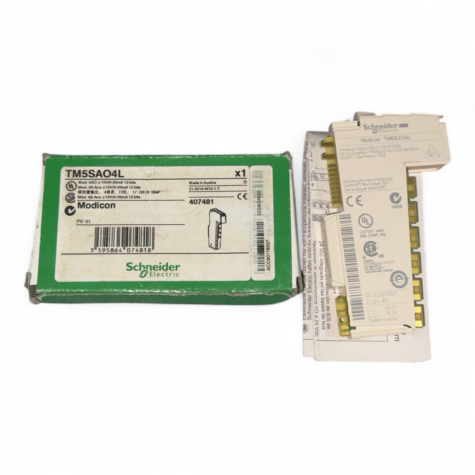 Schneider Modicon TM5SAO4L Module