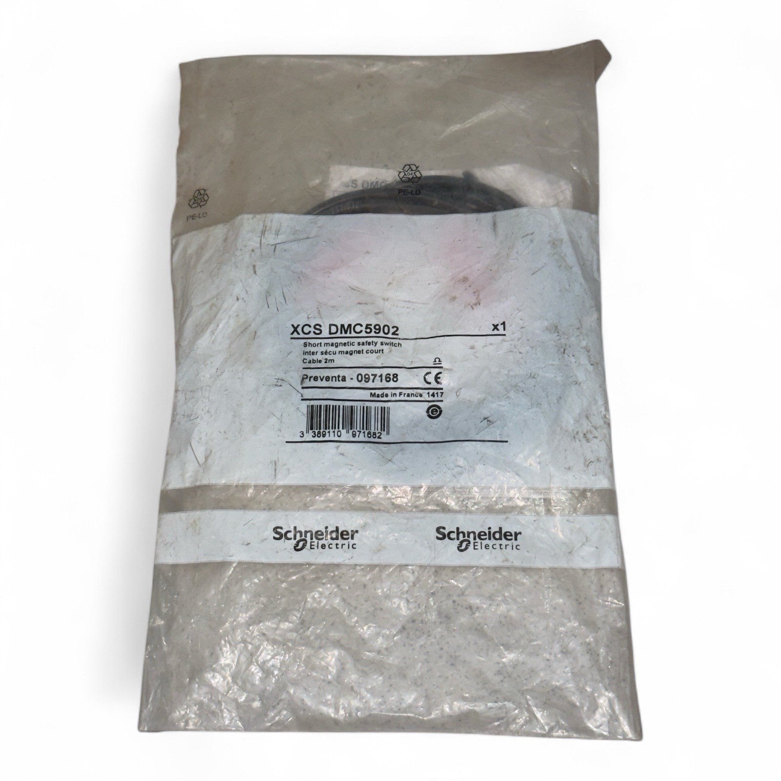 Telemecanique XCS DMC5902 Short Magnetic Safety Switch(2 Metre) - Made in France