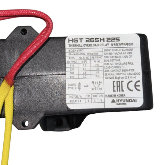 HYUNDAI ELECTRIC HGT265H Thermal Overload Relay