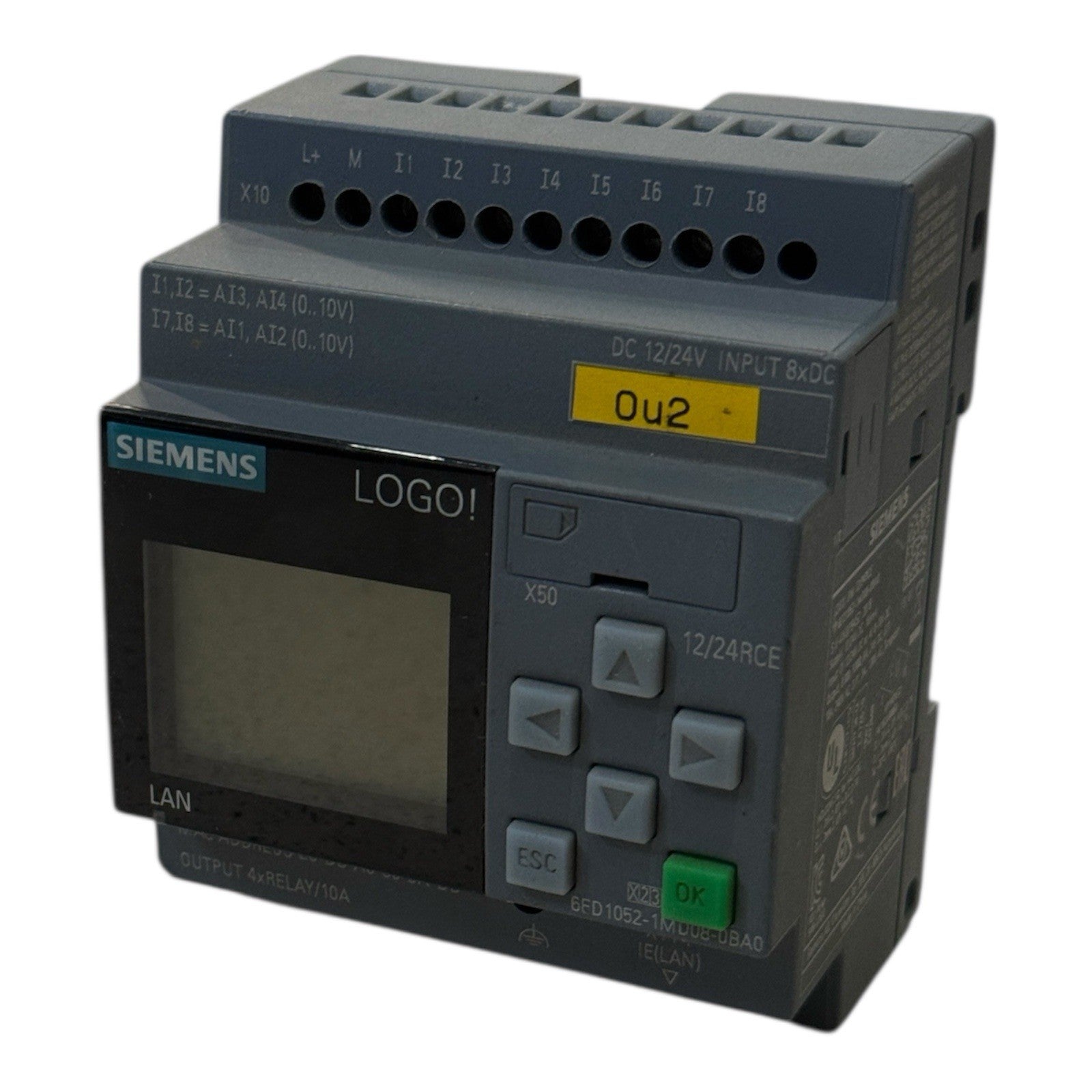 SIEMENS LOGO BM 12/24RCE.                    6FD 1052-1MD08-0BA0