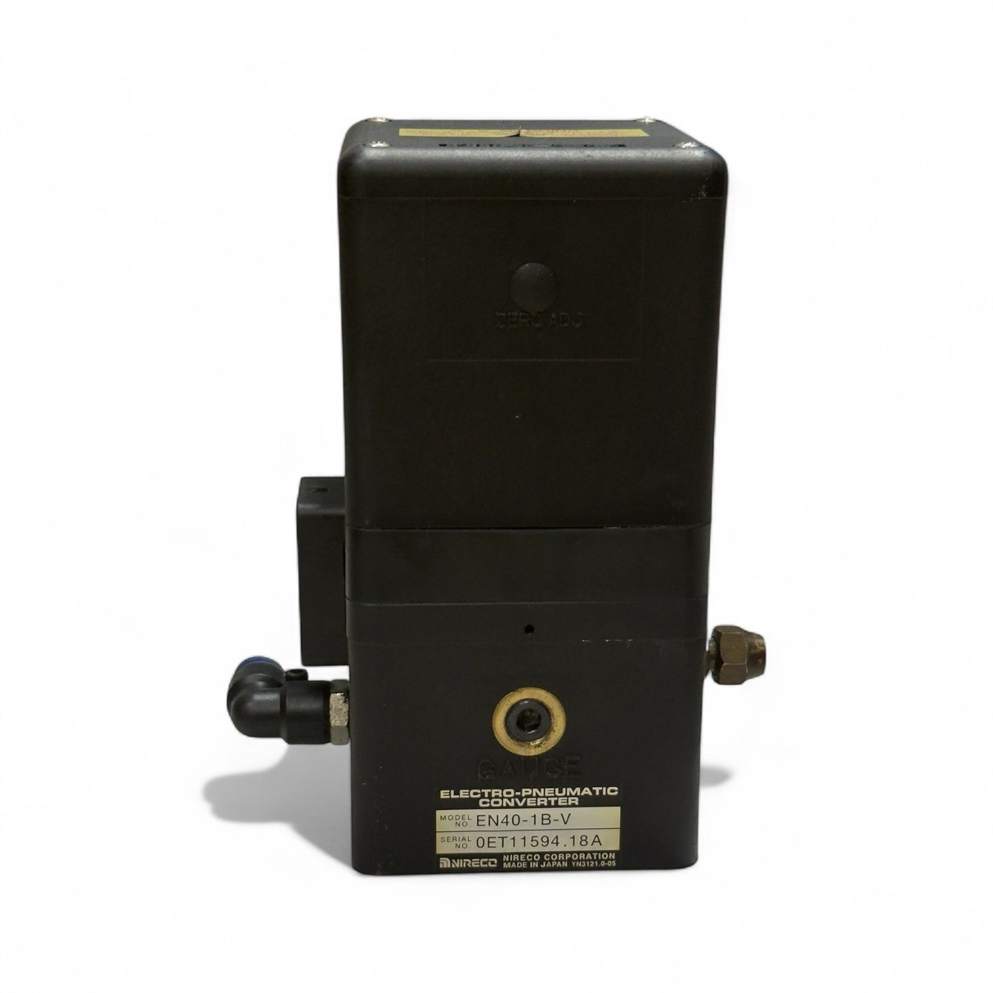 Nireco EN40-1B-V Electro-Pneumatic Converter - Made In Japan