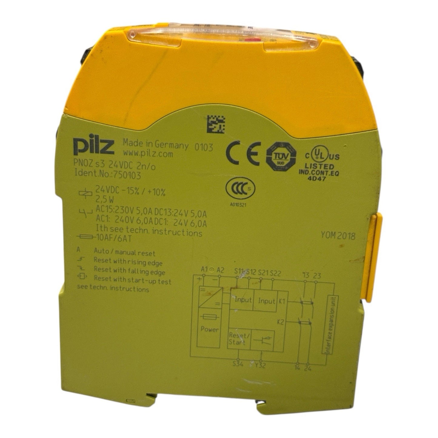 Pilz PNOZ s3 Safety Relay 24VDC 2n/o