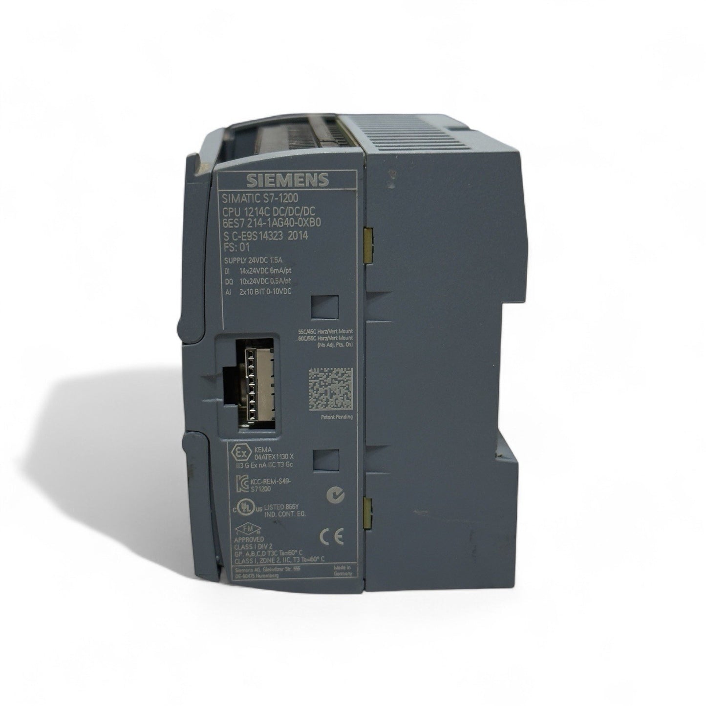 Siemens Simatic S7-1200 Compact CPU 6ES7 214-1AG40-0XB0