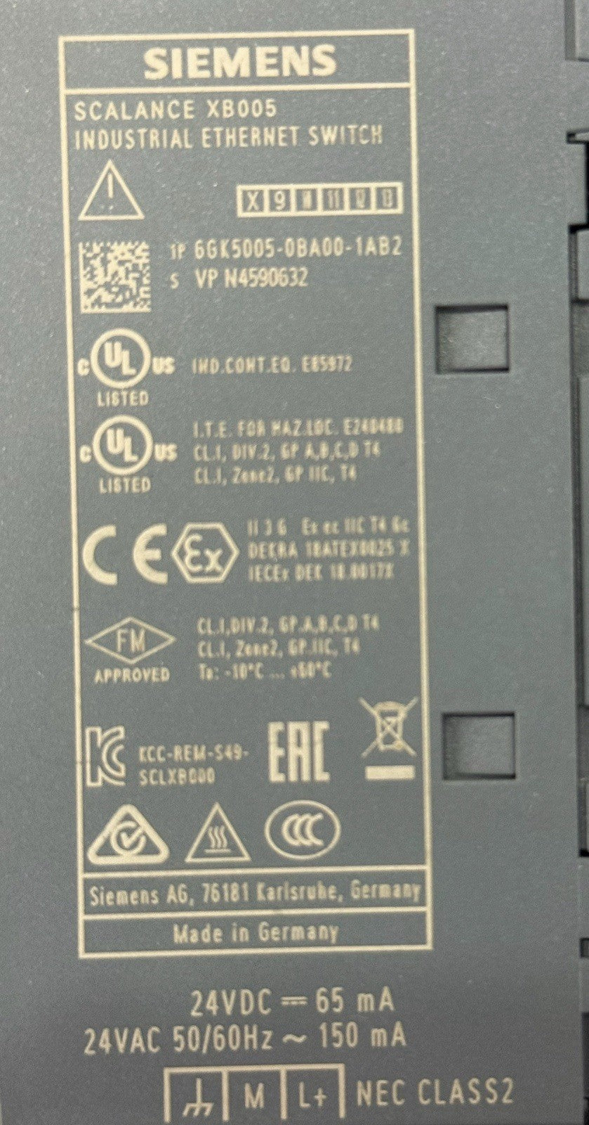 Simenas SCALANCE XB005