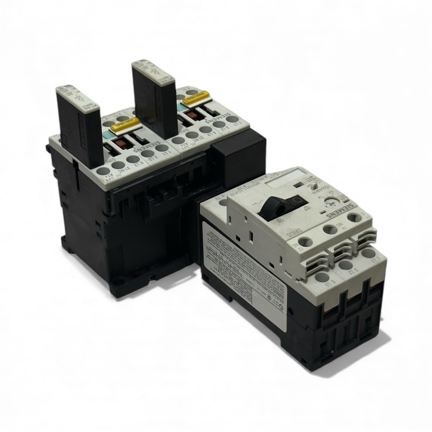 Siemens Sirius 3RV1011-1CA10 With 2 Pis 3RT1015-1BB42