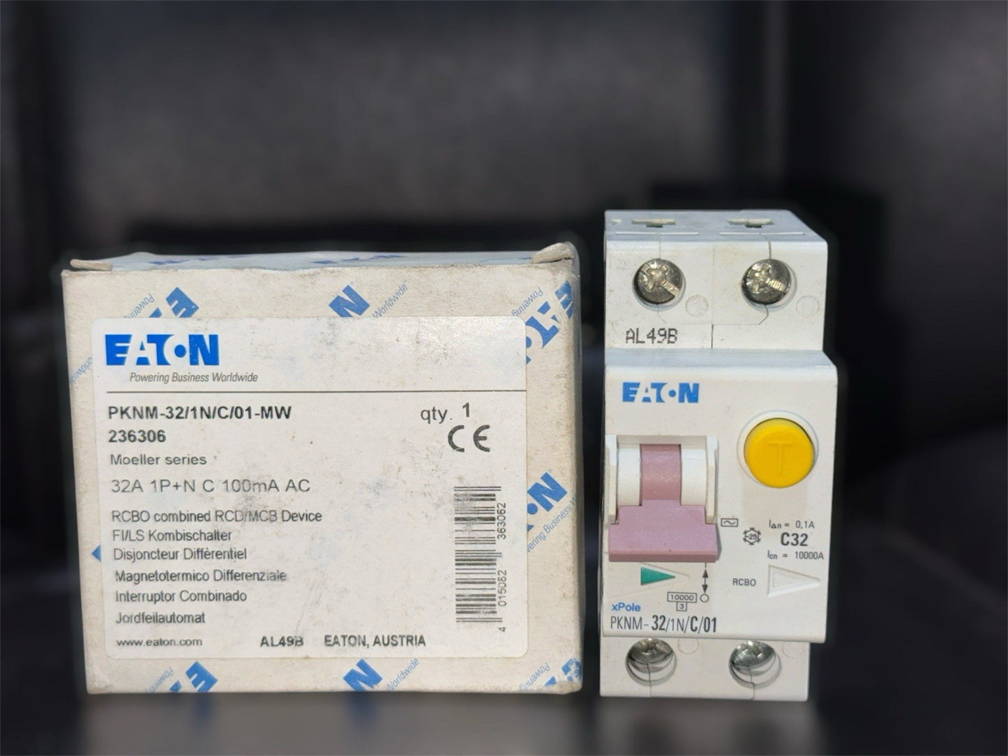 EATON 32Amper MPCB/RCCB SWITCH PKNM-32/1 N/C/01-MW