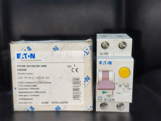 EATON 32Amper MPCB/RCCB SWITCH PKNM-32/1 N/C/01-MW