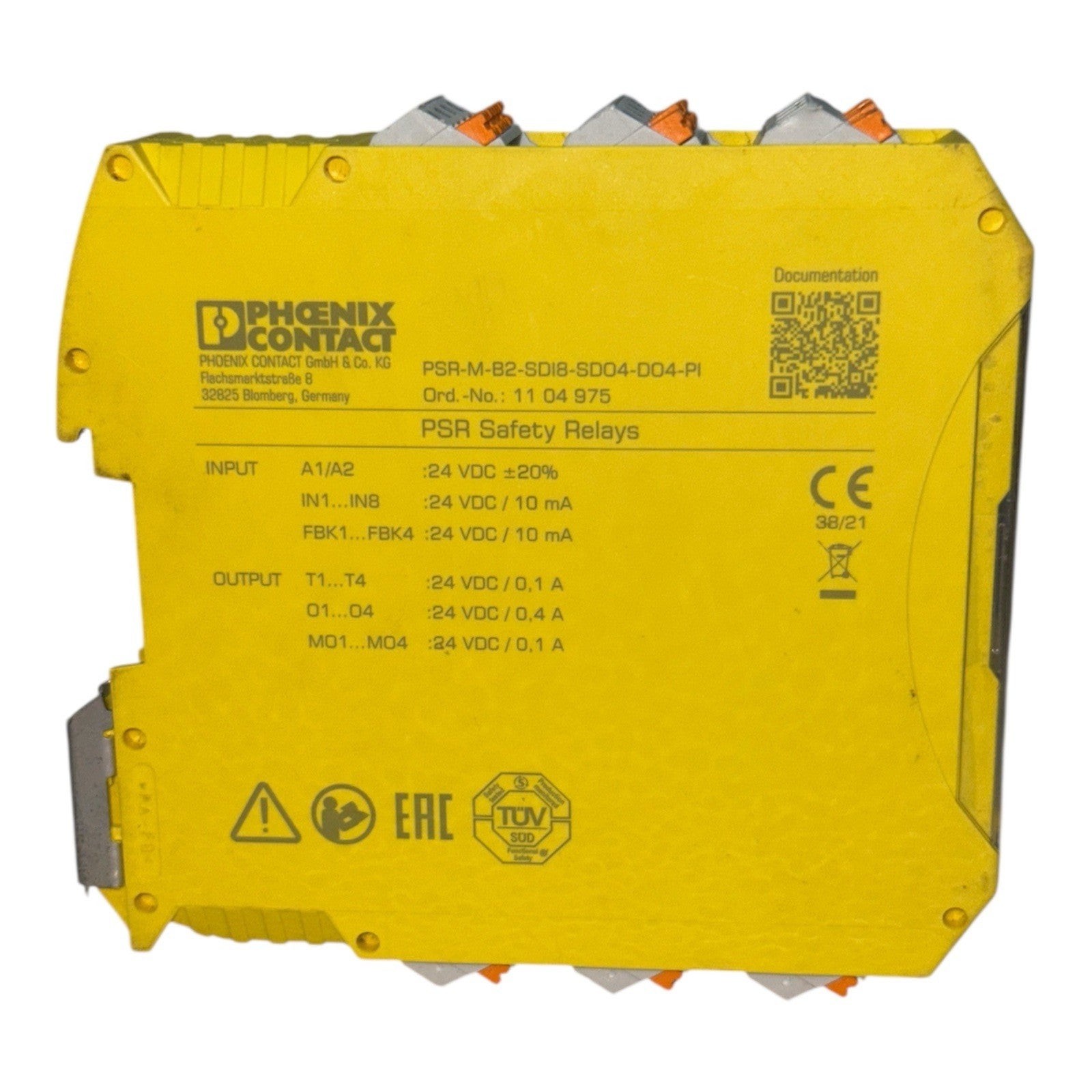Phoenix Contact PSR-M-B2-SDI8-SDO4-DO4-PI Safety Relay 24V DC