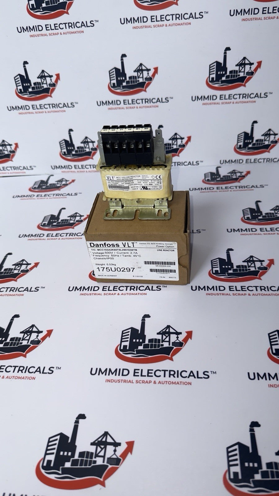 Danfoss 175U0297 T/C:MCC103A2K60T5L2901E00TB  500v/2.7A - Made In Germany