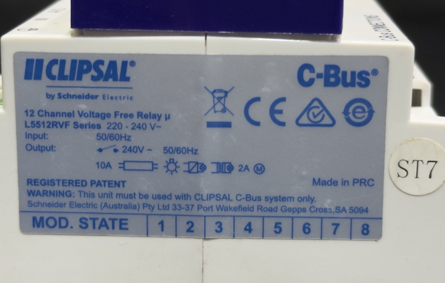 Clipsal L5512RVF  12 Channel Voltage Free Relay C-BUS
