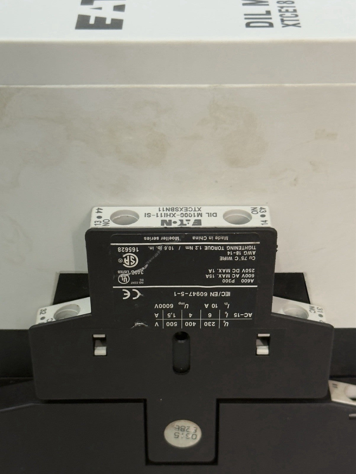 EATON DIL M185A  XTCE185H 190-240V 3POLE 185 A MAGNETIC POWER CONTACTOR