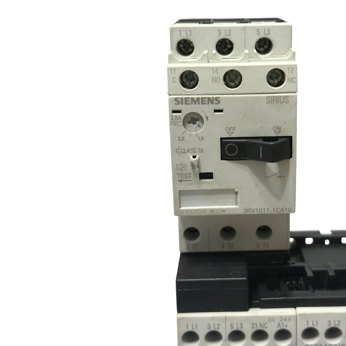 Siemens Sirius 3RV1011-1CA10 With 2 Pis 3RT1015-1BB42