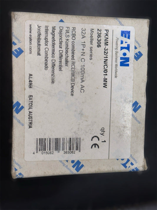 EATON 32Amper MPCB/RCCB SWITCH PKNM-32/1 N/C/01-MW