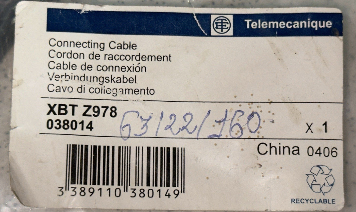 Telemecanique XBT-Z978 Connecting Cable 2.5 meter 