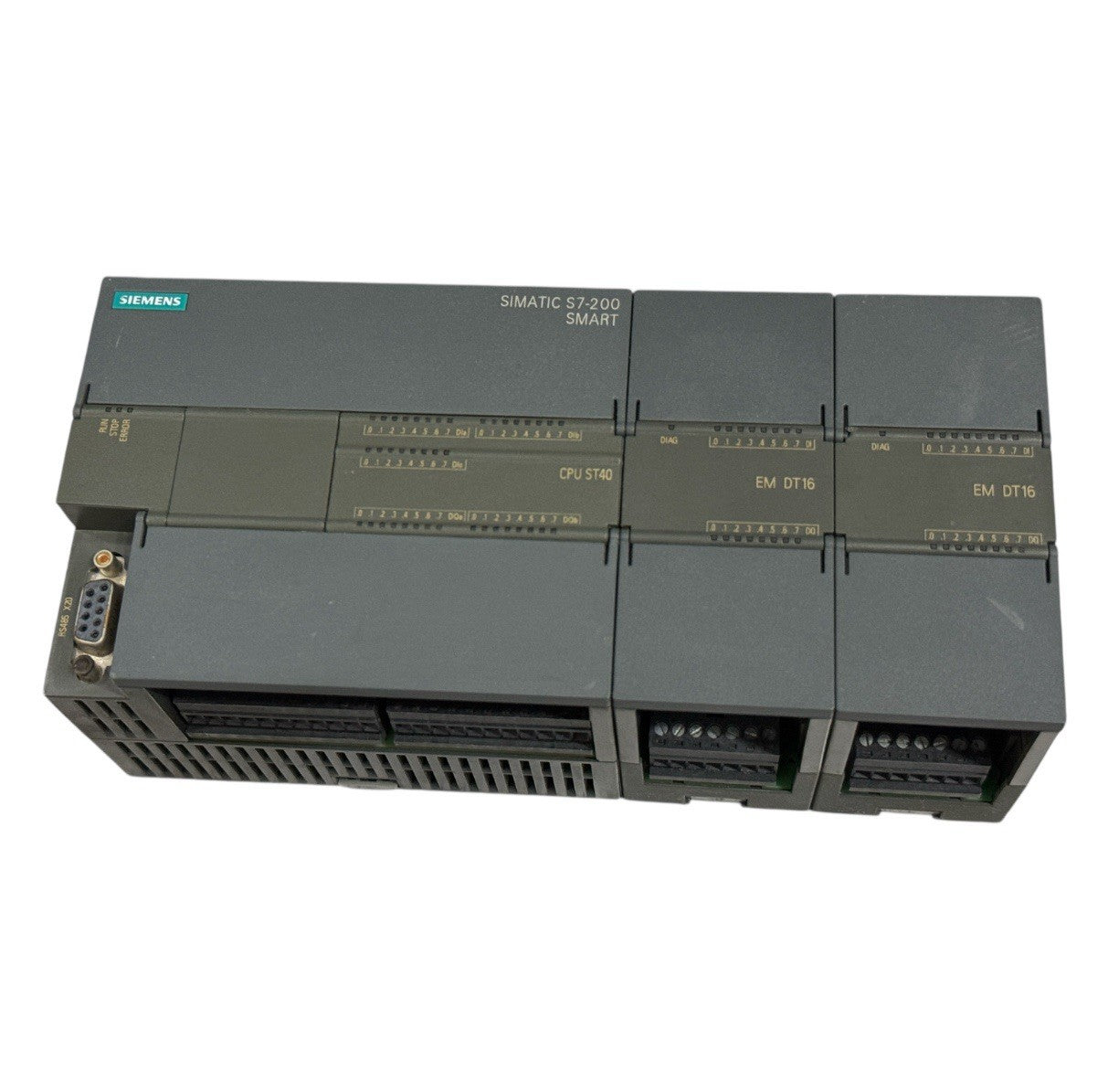 Siemens SIMATIC S7-200 Smart CPU ST40 with 2x EM DT16 Expansion Modules 