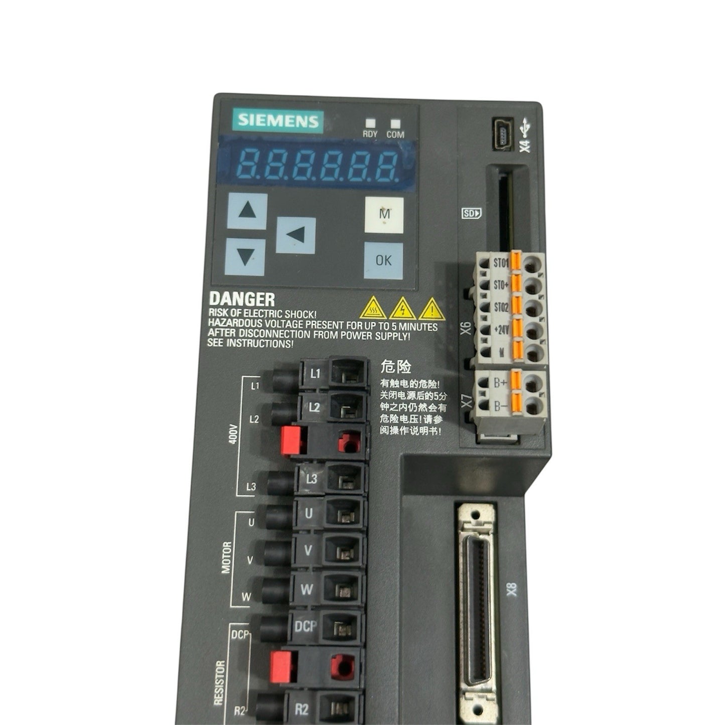 Siemens Sinamics V90 6SL3210-5FE 10-8UA0 Servo Drive