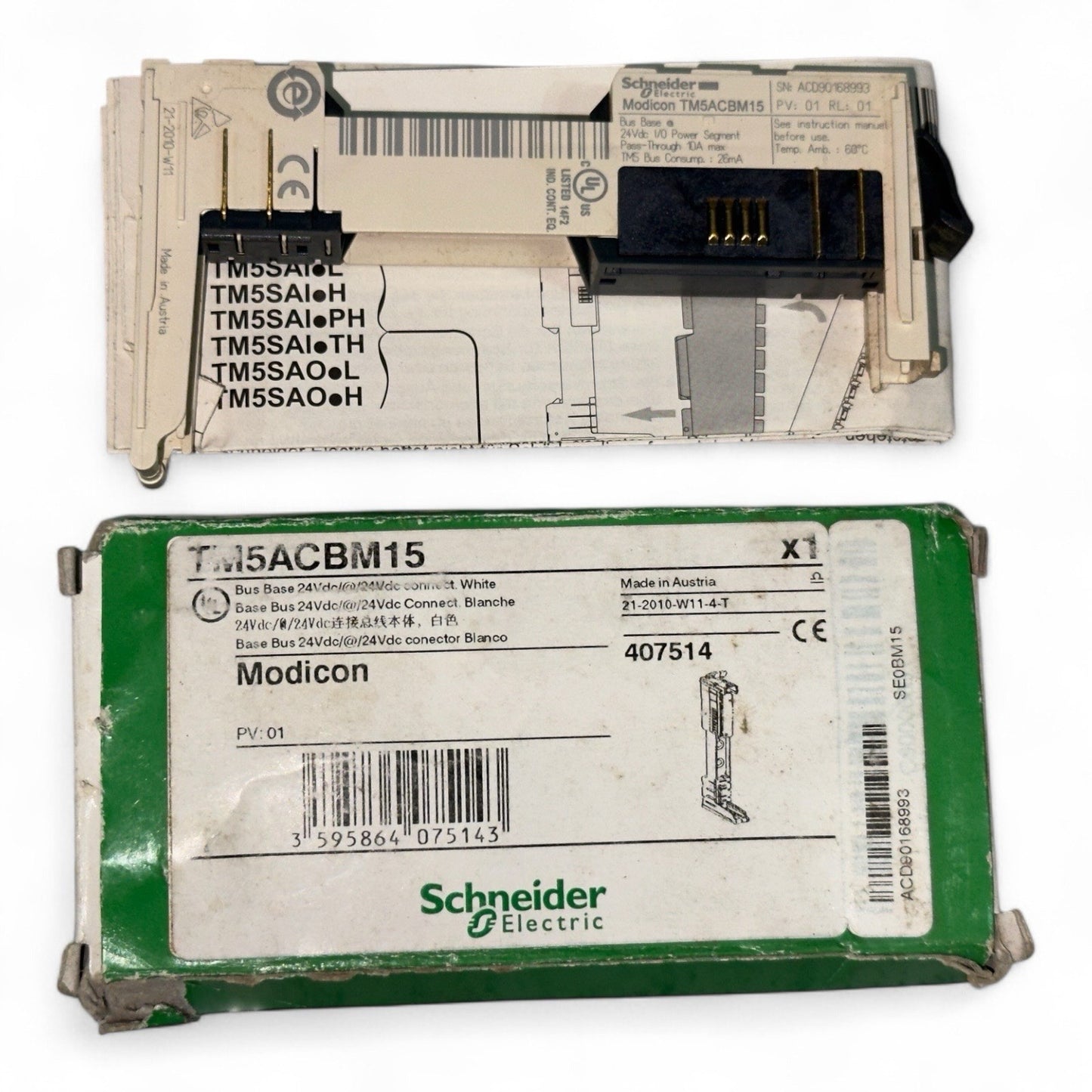 Schneider Modicon TM5ACBM15 Bus Base